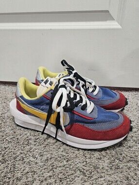 Nike x Sacai LD Waffle sneakers in the Varsity Blue colorway